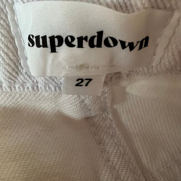 Superdown White Dylan Straight Denim Jean size 27 - Picture 3 of 7